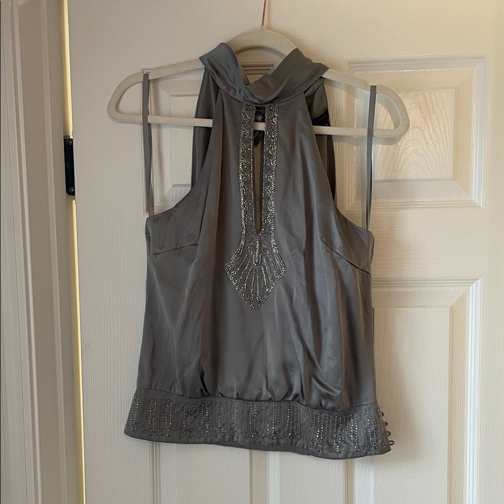 BCBGMAXAZRIA Women’s Halter Tank Top